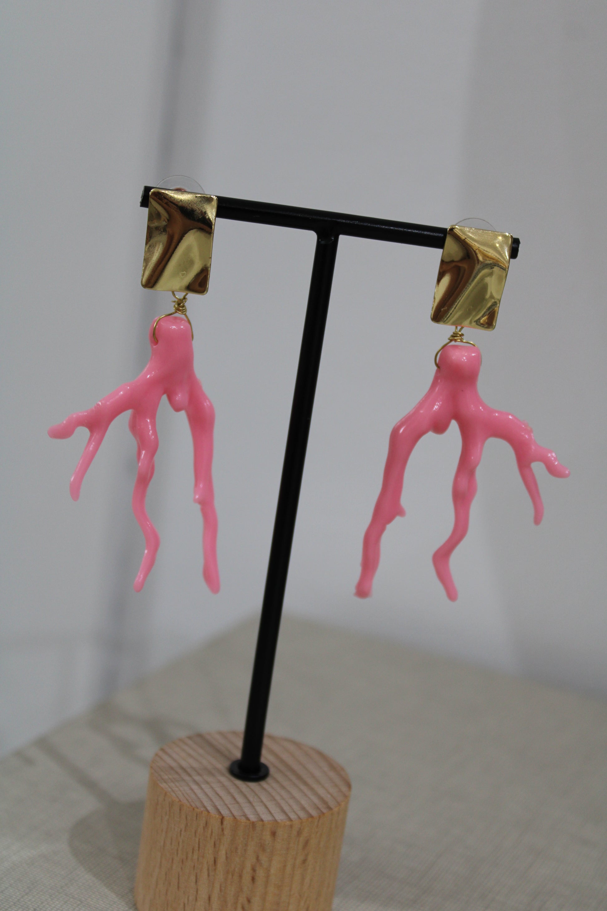 Pendientes Coral Rosa