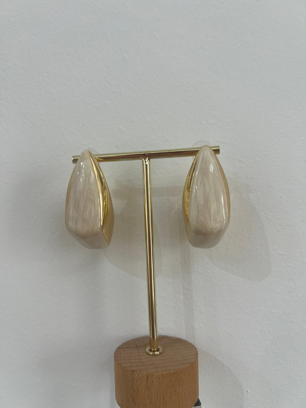Pendientes beige