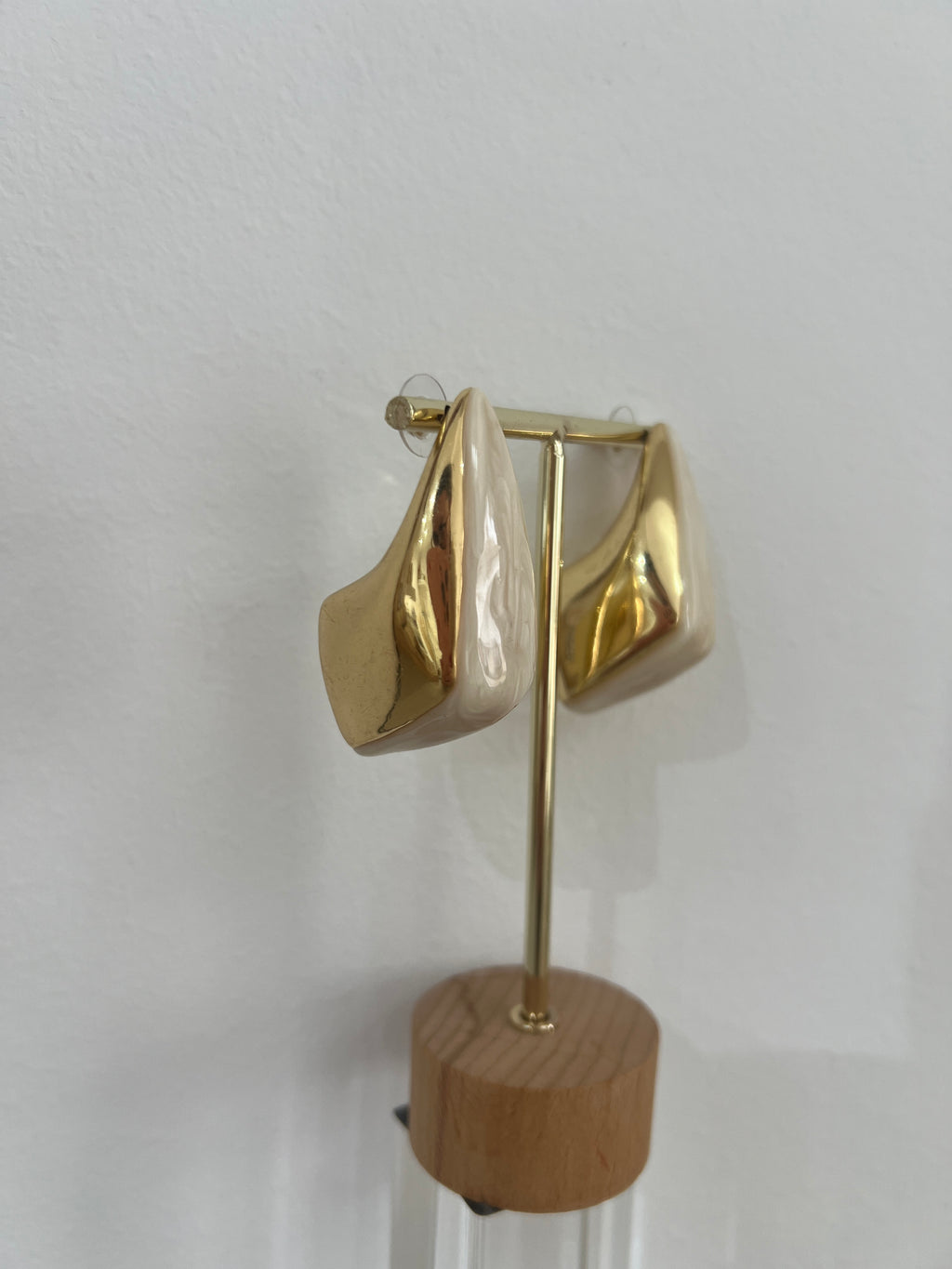 Pendientes beige