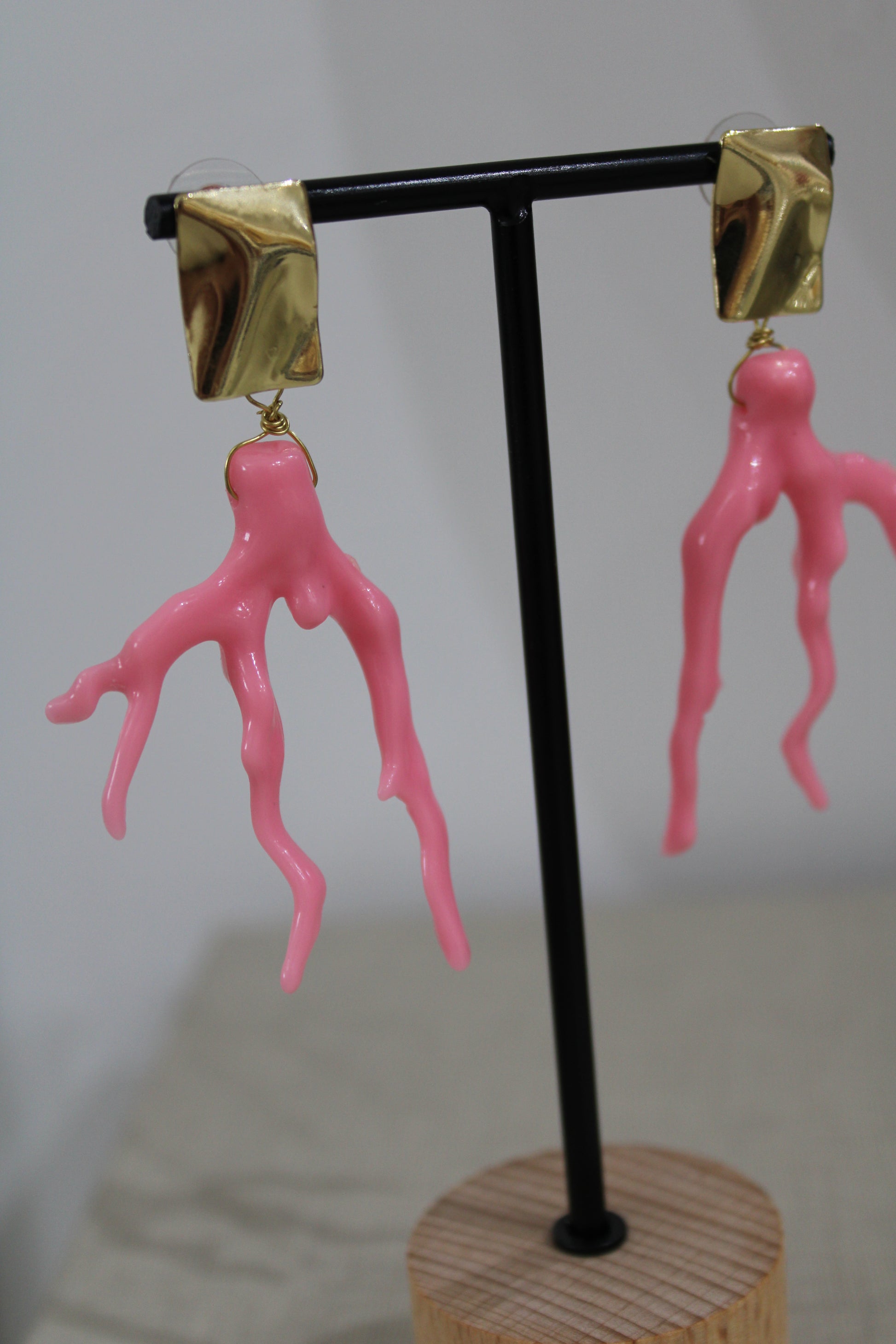 Pendientes Coral Rosa