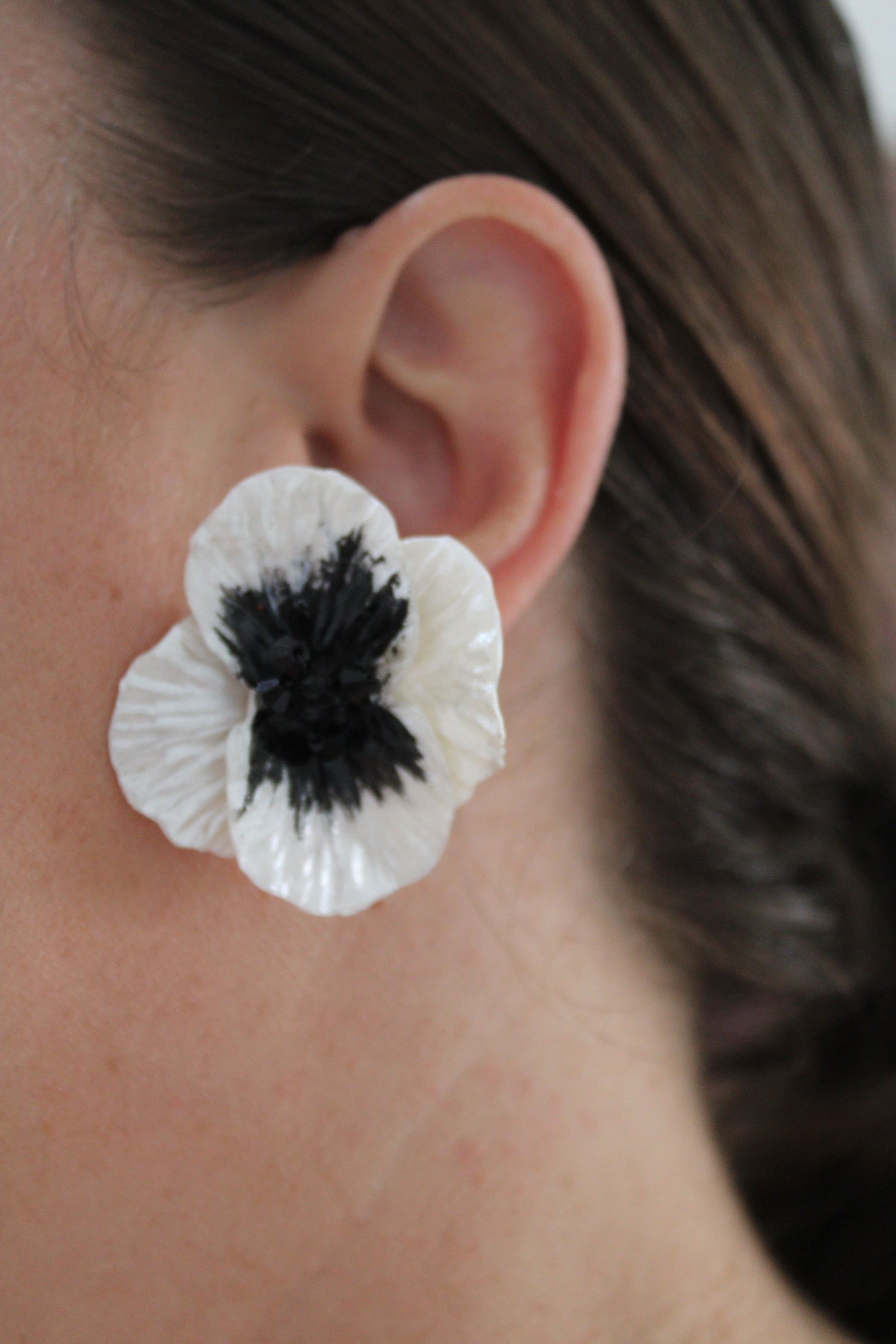 Pendientes amapola